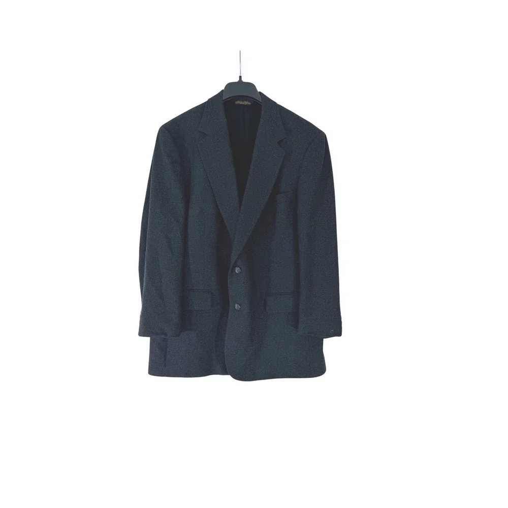 Brooks Brothers Mens Charcoal Gray Wool Blazer Sport Coat Made in USA